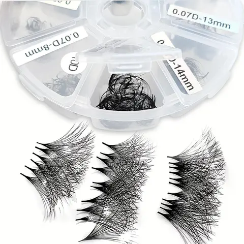 Mixed Length Individual False Eyelashes, 1 Box Natural Look Eyelash Extensions, Self Grafting Curl Eyelashes, DIY False Eyelashes, Curly Lashes, Longer Looking Lashes, DIY Makeup Lashes