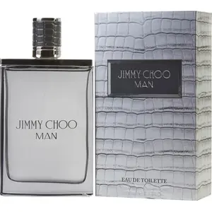 JIMMY CHOO MAN Woody Aromatic Luxury Non-Sweet Mild Alcohol-Based Men's Eau de Toilette, 3.4 fl oz (3.3 oz Equivalent), Patchouli Suede Scent, New in Box, Luxury-Themed Men's Fragrance, Non-Sweet Men's Fragrance