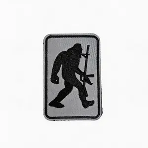 Tactical Bigfoot Velcro Embroidered Patch, Military Style Badge, Perfect for Backpacks, Jackets, Hats, Tactical Accessories