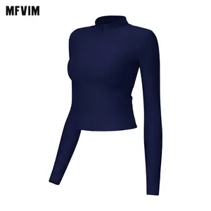 MFVIM Women's Full-Zip Lightweight Sporty Jacket, Athletic Outerwear with Thumb Holes, Activewear Techwear