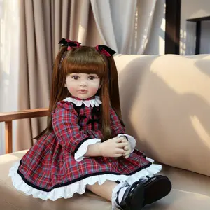 GUESSBELLY 60cm 24inch Reborn Baby Doll Lifelike Soft Vinyl Princess Toddler Toy Newborn Babies Like Alive Girl Children Birthday Gift