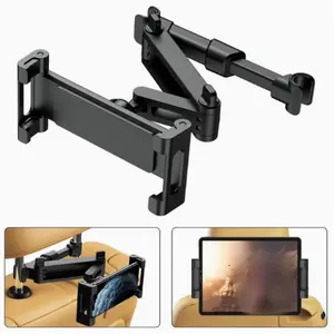 1pc 3 in 1 Tablet Mount for Car Headrest, 360° Adjustable Holder for 4.7-11 Inch Phones and iPad Pro/air/mini, Foldable Design for Easy Use