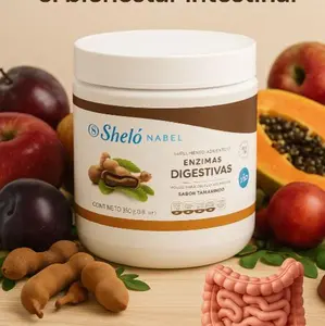 Shelo Nabel Digestive Enzymes Enzimas Digestivas 350g Powder for Digestive Health Tamarind Flavor