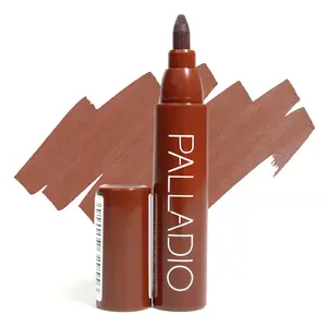 Palladio Lip Stain, Hydrating and Waterproof Formula, Matte Color Look, Longlasting All Day Wear Lip Color, Smudge Proof Natural Finish, Precise Chisel Tip Marker, Mocha Cream Gloss Lipgloss Lipstick