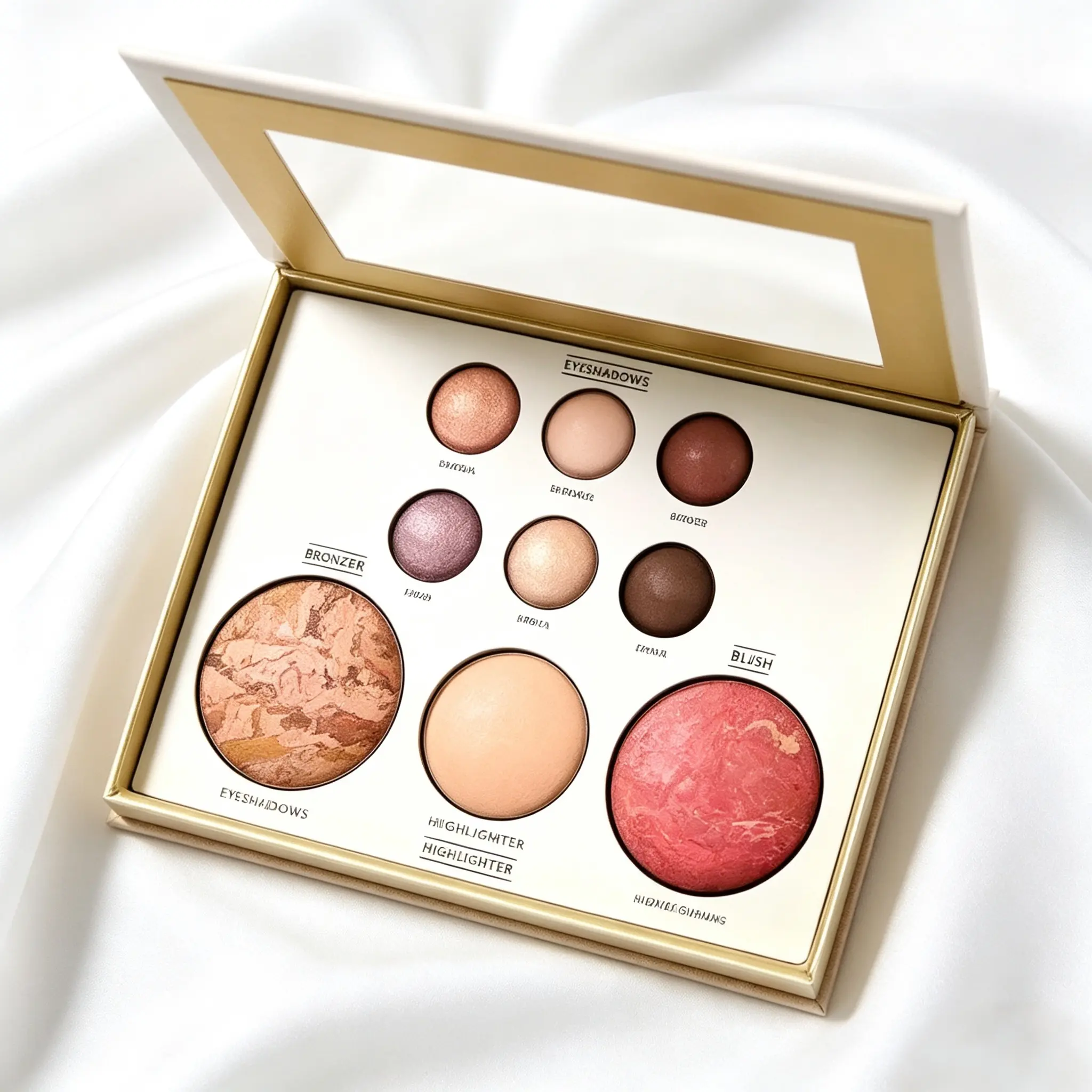 Makeup Palette Multi-Use Cosmetic Set Highlighter Eyeshadow Contour Blush Suitable for Any Makeup Look Zodiac Makeup Palette bronze eye shadow powder  frame basic canvas ph pale skin bronzer cool toned Full Face Fair Kit highlight body