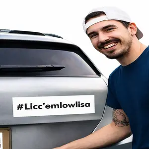 Licc'emlowlisa Car Magnet | Funny Hashtag Word Art