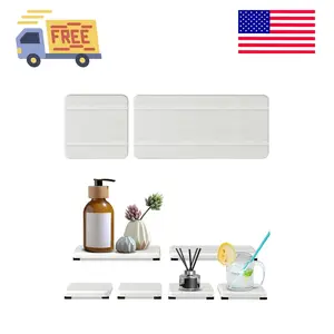 Set of 6 Water Absorbing Stone Tray for Sink