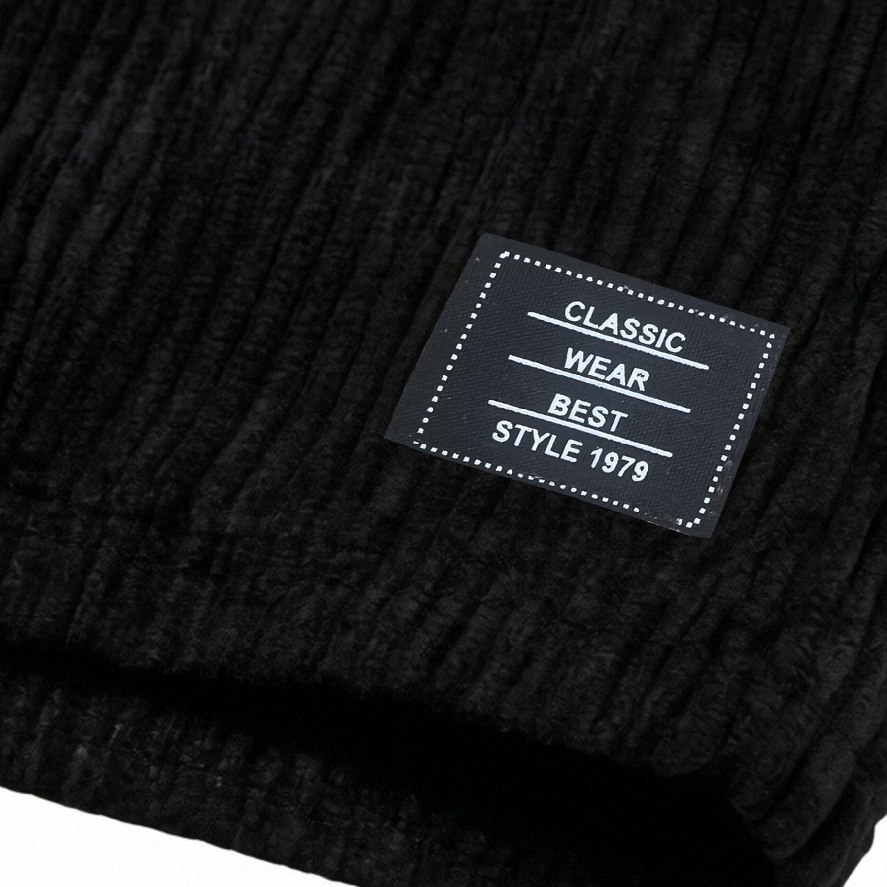 2-Pack Men's Corduroy Drawstring Shorts: Above-Knee Lounge Shorts with a Comfortable Elastic Waistband and Side Pockets—A Casual Multipack for Everyday Wear, Home, Travel, and Weekend Outfits. Easy to Mix and Match for Everyday Style.