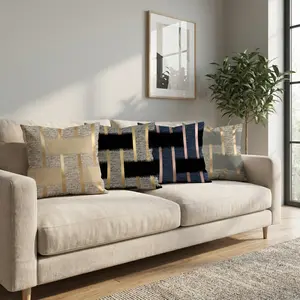 Happy Easter Luxury Gold Foil Geometric Throw Pillow Cover | Modern Grid Decor,1 CountSquare Throw Pillow Cover without Filler, for Home Living Room Bedroom 0306YB