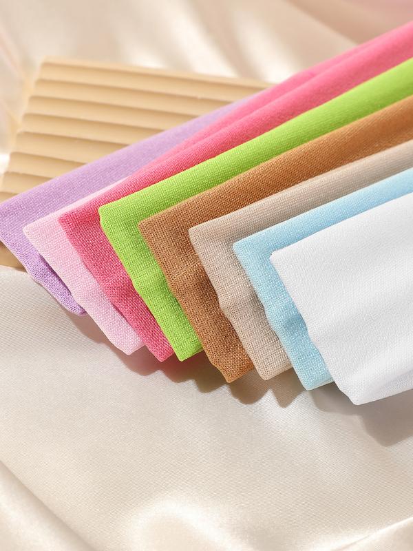 18-Piece Colorful Fabric Sports Headbands Set, Daily Casual Hair Bands for Running & Outdoor Activities, Comfortable Design, Elastic Headband