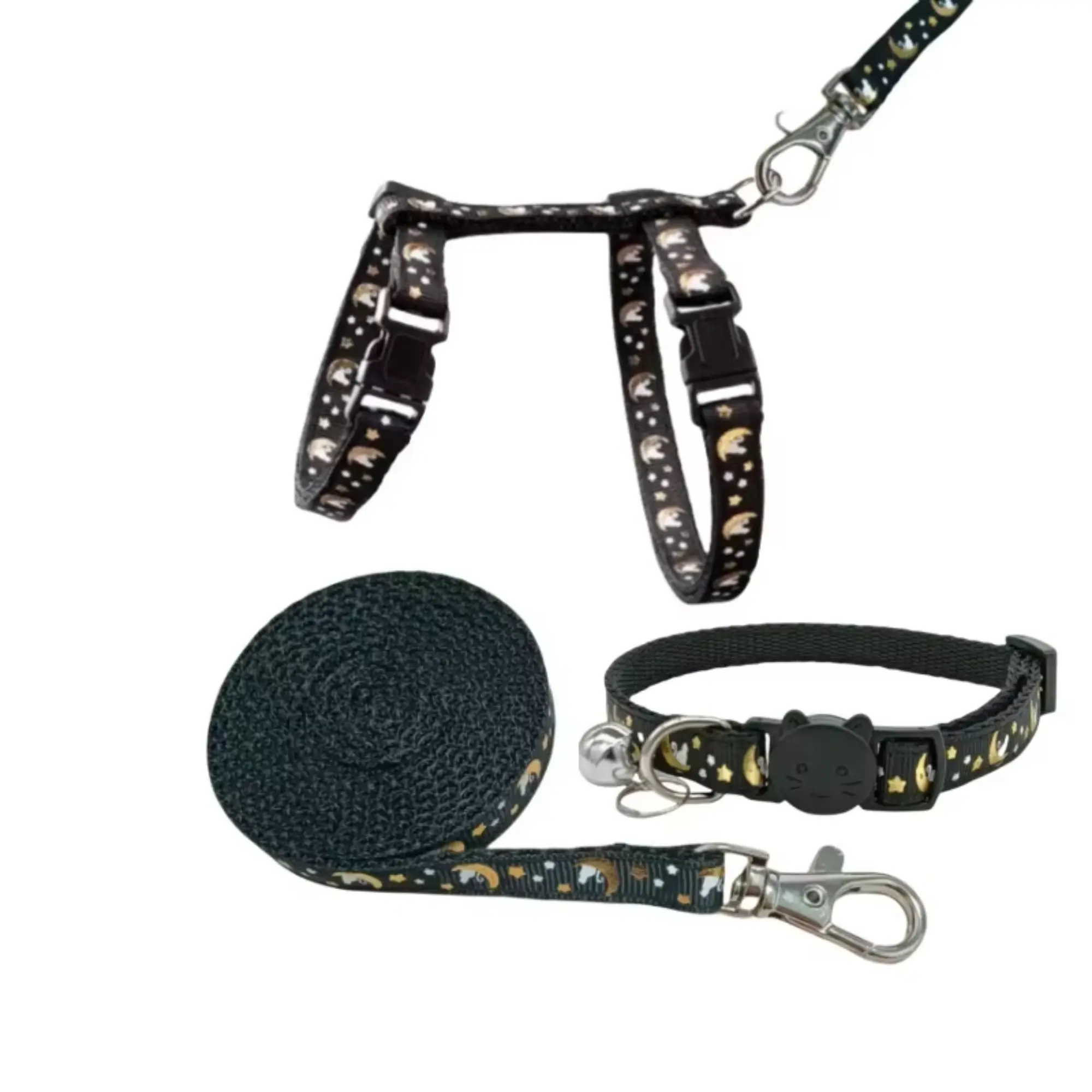 Black Glow in dark celestial harness