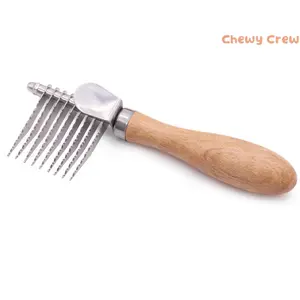 Chewy Crew Pain-Free Dematting Brush! Gently Remove Tough Mats & Tangles from Your Dog‘s Undercoat. Effortlessly Detangle Doodles, Poodles & Long-Haired Cats. A Must-Have for Serious Grooming.