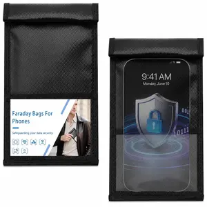 Bags for Phones and Car Keys 2 pack, Signal Blocking Pouch, Faraday Bags, Anti-Theft Faraday Cage, Fireproof & Waterproof Cell Phone Signal Blocking Bag Organiser