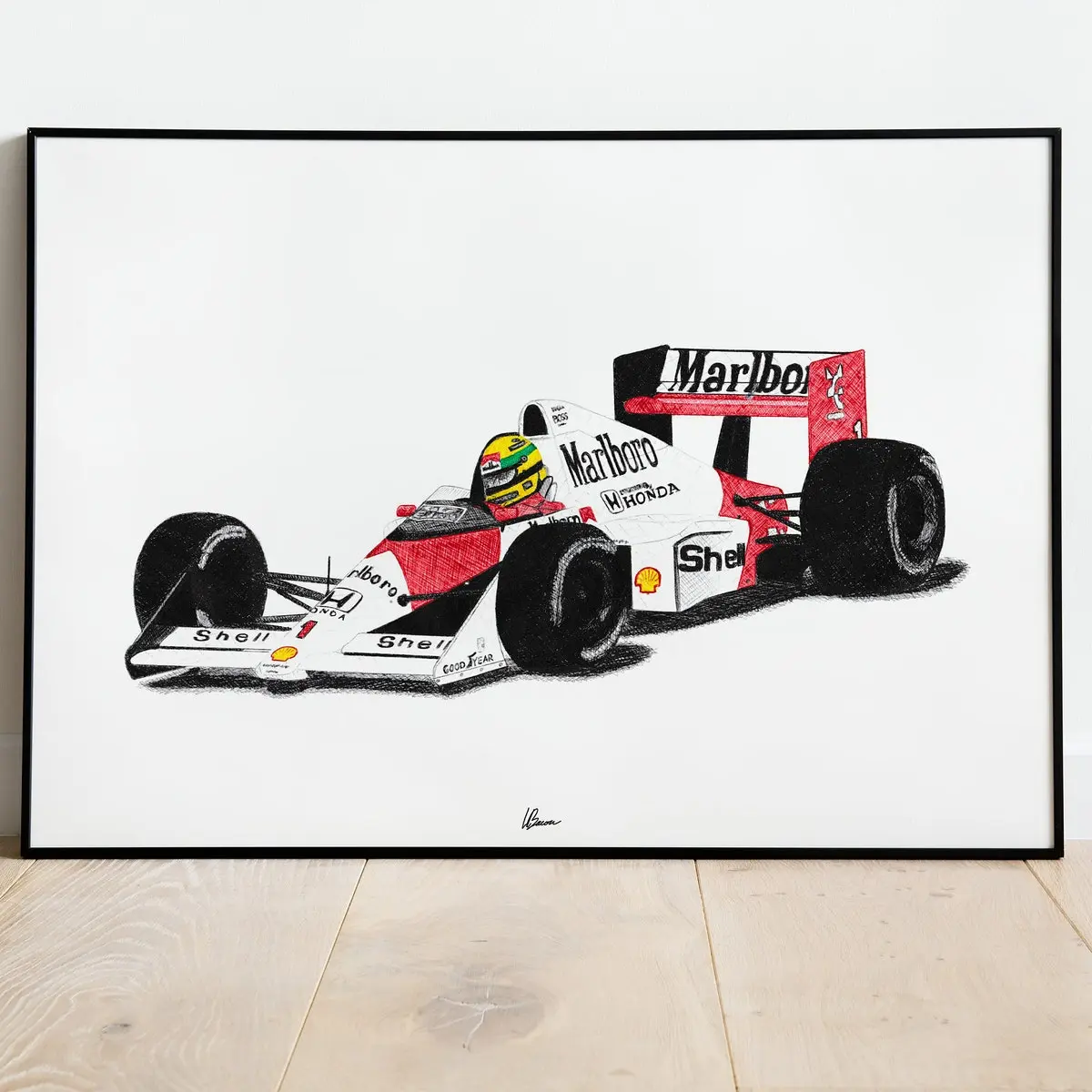 McLaren MP4/5 Print Racing Icons: Formula One Wall Art