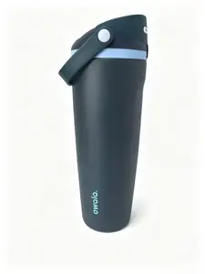 Owala 30oz Portable Stainless Steel Travel Cup & Simple Dual Drinking Design & With Straw & Car Water Bottle - Navy Blue - 30oz new funny sport Hydrogen paper coffee eco friendly kids ceramic stirring unbreakable vintage glass halloween mug sublimation ti