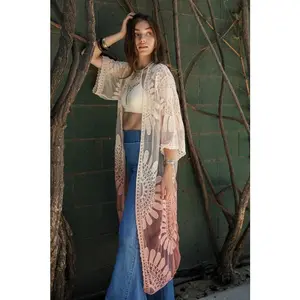 Ombre Bohemian Lace Kimono