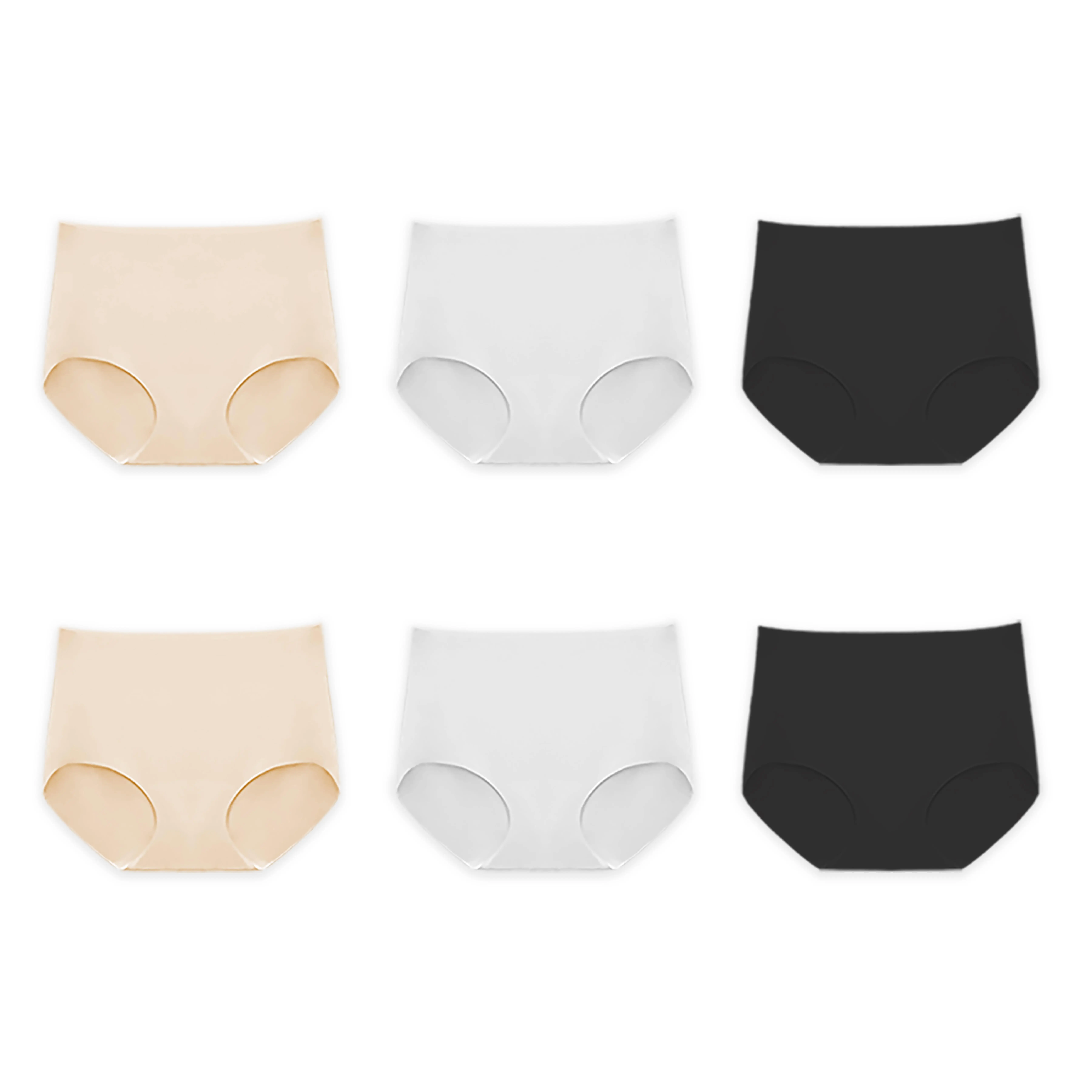 (Six-Piece Pack)Brown + Gray + Black