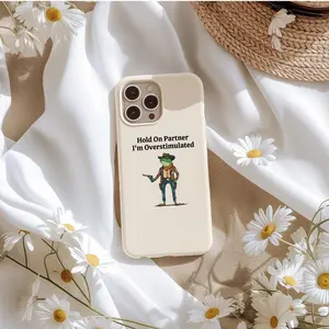 I'm Overstimulated Funny iPhone Case for iPhone 16 15 14 13 12 Pro Pro Max Mini Plus