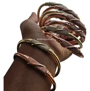 Adjustable Stackable Brass and Copper Bangles for Women [Made-to-Order]