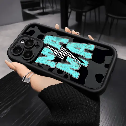 Women's Cow Skin Mama Pattern Silicone Cellphone Case - Pocket-Friendly, Shockproof Protection Cover for iPhone 16 Pro Max,15 Plus,14,13,12,11,XS,XR - E-Commerce Casing Accessory