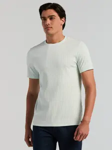 Ribbed Crew Neck Tee