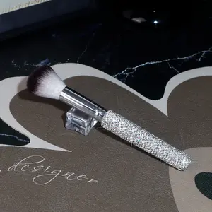 Shiny Rhinestone Decor Makeup Brush Set, Soft Bristles, Face & Eyeshadow Applicator, Nail Dust Cleaner, Daily & Travel Essentials, Gift Idea, Soft Cosmetic Brushes