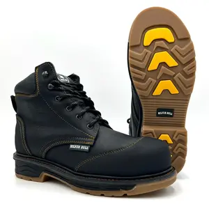 Silver Bull SB-1616 Composite Toe Insulated Work Boot  Kevlar Protection Toe Black Leather Goodyear Welt Safety Footwear Shoe Comfort Walking Shoes