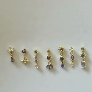 Nose Ring | Stainless Steel 20 gauge L rod | Nose Stud | Dangle