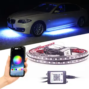 A set car rock light kit, RGB music synchronized rhythm light, General Motors truck SUV chassis light 150 * 120cm intelligent