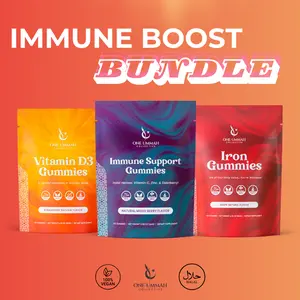 Immune Boost Bundle - Immune Support Gummies, Vitamin D3 Gummies, & Iron Gummies