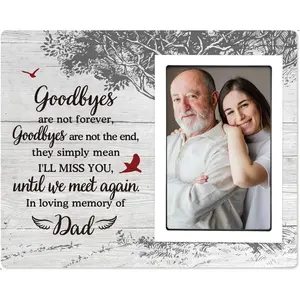 Memorial Gifts for Loss of Father - Memorial Picture Frame - Sympathy Gift, Bereavement Gifts for Loss of Father - Fits 4x6 In Photo