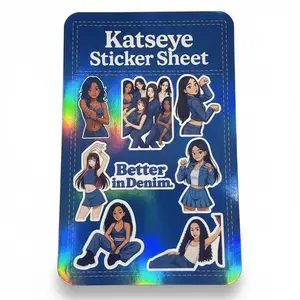 Katseye Inspired Denim Sticker Sheet