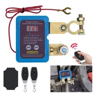 Kill Switch for Car 12V 240A Remote Battery Disconnect Switch, Anti-Theft Prevent Battery Drain, Smart Battery Cut Off Switch for Auto, RV, Truck, Boat (Led Voltage Display)