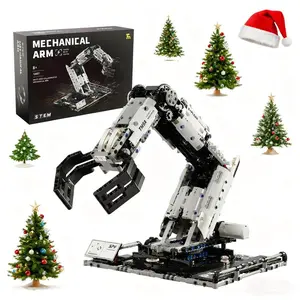Educational Magnetic Building Blocks 784Pcs Remote Control Technic Robotic Arm with Ultra-Smooth Power Gears & High-Efficiency Gripping Claws Perfect Gift for Kids Ages 6+ Fantastic Christmas and Birthday Gift!