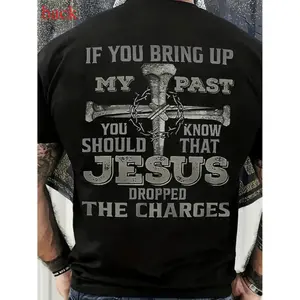 Stylish Men Graphic T-Shirt Comfortable Crew Neck Regular Fit Perfect For Sports And Casual Wear