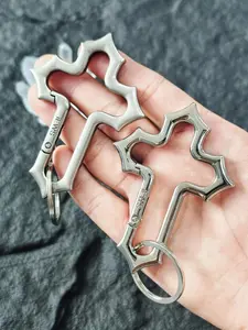 Cross Design Keychain, Fashionable Keychain for Women & Men, Trendy All-match & Exquisite Keychain for Birthday Gift