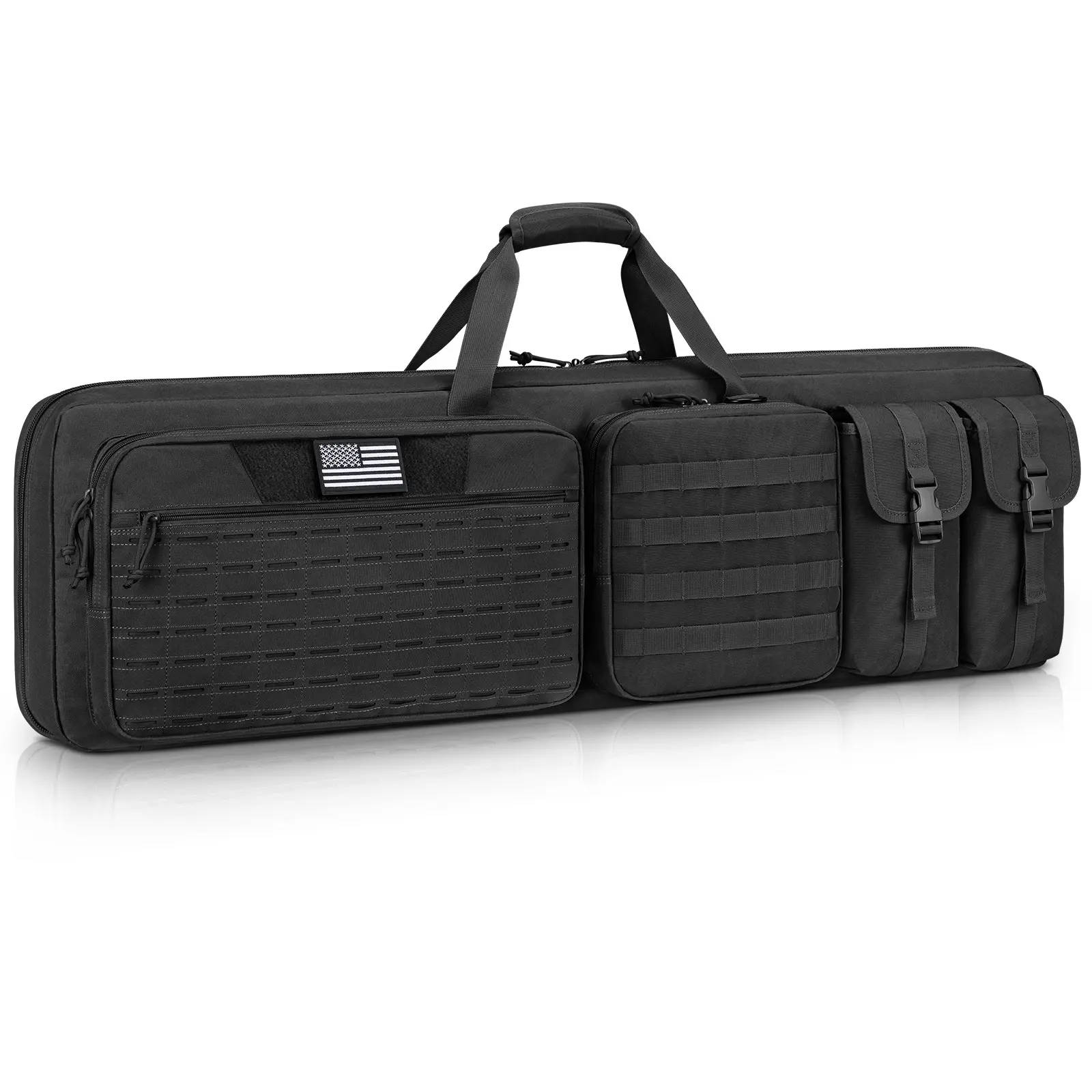 42 Inch Long Soft Hunting Storage Case - Outdoor Hunting Gear Bag with MOLLE System & Shoulder Straps