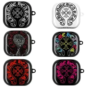 Gothic Cross AirPods Case, Vintage Chrome Hearts Style AirPods Cover, Retro Gothic AirPods Case for AirPods 1/2/3/4, AirPods Pro 1/2/3, Aesthetic Protective Case