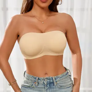 Wireless Backless Strapless Bra – Padded Push-Up, Jelly Gel & All-Day Comfort