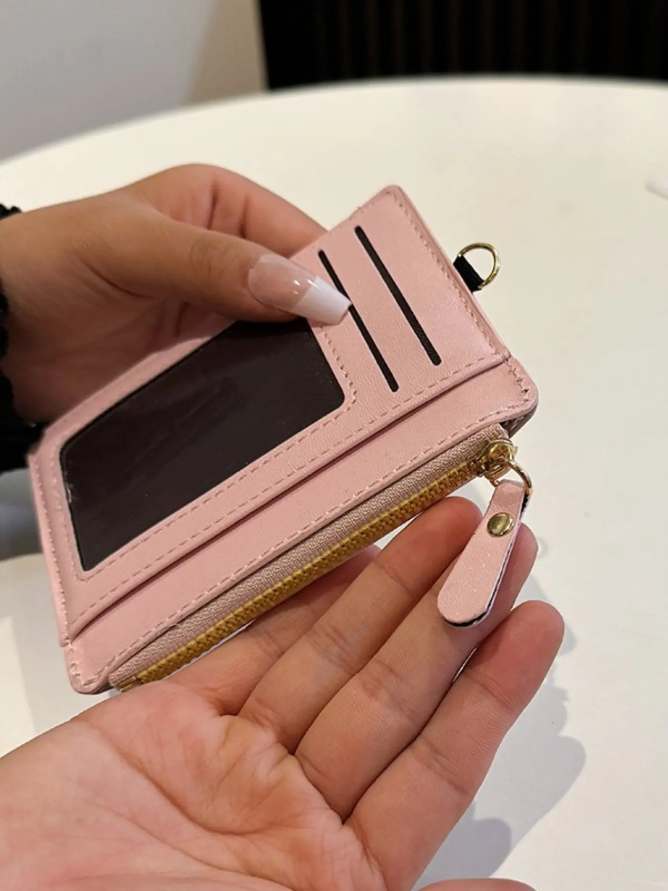 Ultra-Thin Minimalist Money Wallet, Front Pocket Design, Zipper Wallet Design, Men's Credit Card Holder, Women's Coin Purse, Compact Card Case, Minimalist Slim Wallet