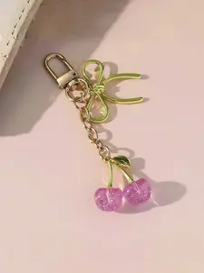 Grape Cluster Bag Charm, Simple European Style Bag Accessory, Rhinestone Design, Casual All Seasons, Colorblock Pattern