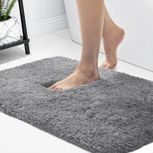 Deconovo Super Soft Bathmat Rugs - Absorbent Bathroom and Kitchen Rugs with Non-Slip TPR Rubber Backing