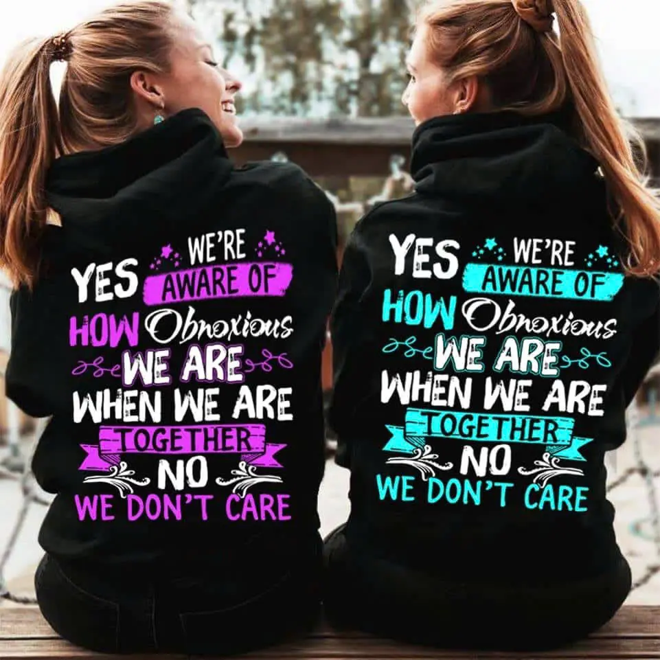 Matching Best Friend Shirts, Yes We're Aware of How Obnoxious We Are Tee, Funny BFF Sweatshirt, Bestie Matching Hoodie, Friendship Gift