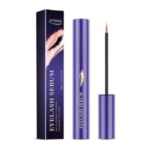 JAYSUING Eyelash Serum with Arginine/Lysine Polypeptide & Hyaluronic Acid, Plant Extracts for Long, Thick, Curly Lashes, Enhances Elasticity, Nourishes Roots, Lightweight Fast Absorbing, All Lash Types