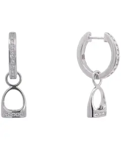 Kelly Herd Women's Women'S Sterling Silver Hanging English Stirrup Earrings - Er04-13D