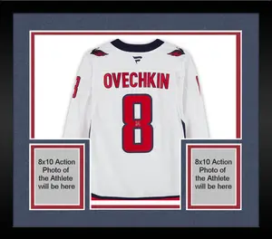 Framed Alex Ovechkin Washington Capitals Autographed White Road Fanatics Premium Jersey - Fanatics Authentic Certified
