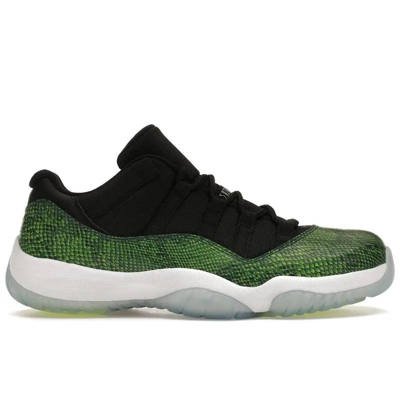 Jordan Men's 11 Retro Low Green Snakeskin, from StockX
