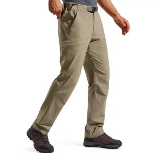 Men's Tactical Cargo Hiking Pants Quick Dry Lightweight Waterproof with Belt Stretch Nylon Spandex