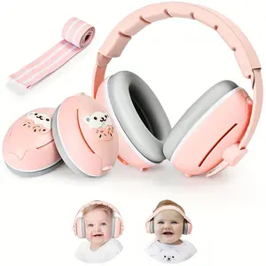 Ear Defenders For Baby Earmuffs For Hearing Protection Noise-canceling Ear Protection For Babies 0-48 Months Adjustable Headphones Airline Travel Essentials And Newborn Essentials