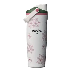 [Limited Free Gift Included] Owala FreeSip Sway 30oz Water Bottle – Off the Hook, Azalea 13 & Vintage Surf Gift for Dad, Insulated Leak Proof Stainless Steel Tumbler, Gift for Dad